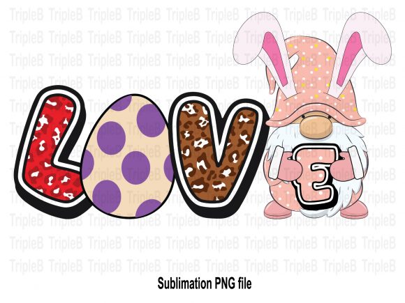 Download Gnome Love Easter Eggs Sublimation - Easter eggs sublimation Collection