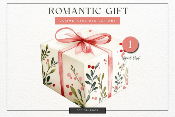 Download Watercolor Flower Gift Clipart PNG - Flower gift clipart Collection