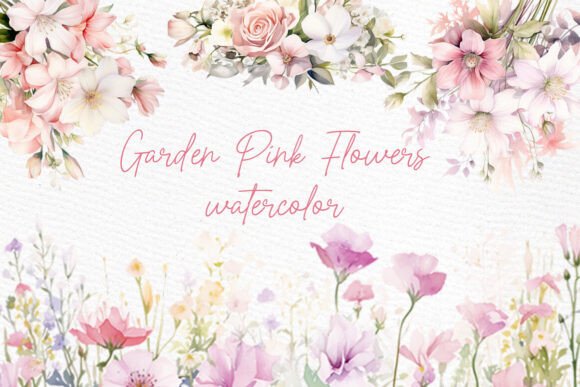 Download Pink Garden Flowers PNG Spring Flowers - Spring flower Collection