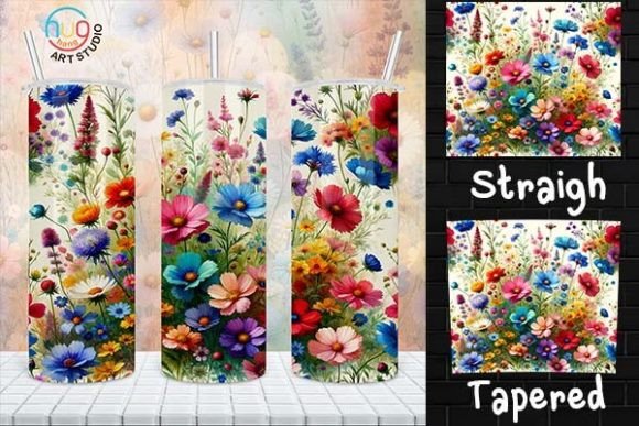 Download Wildflower Skinny Tumbler, Spring Flower - Spring flower Collection