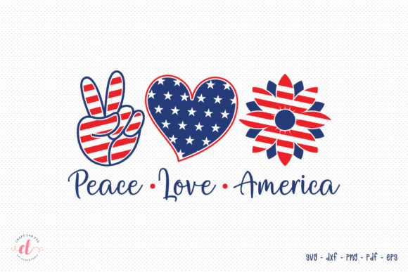 Download Peace Love America SVG - Patriotic SVG - Peace Collection