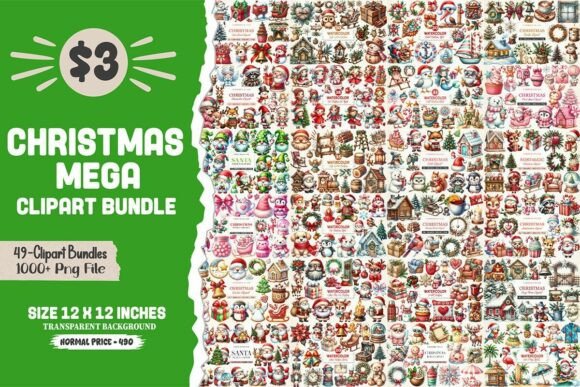 Download The Christmas Huge Clipart Bundle - Huge clipart bundle Collection